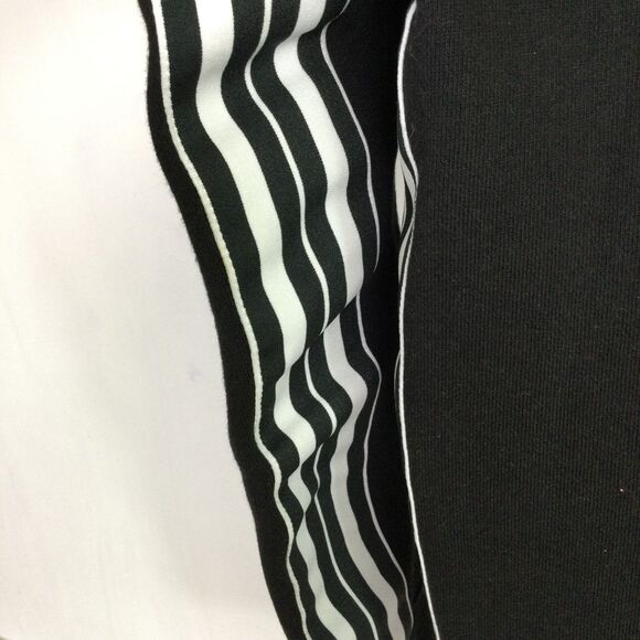 Athleta Womens 24/7 Striped Crew-Neck Sweatshirt Long Sleeves Black Size Small - Picture 12 of 16